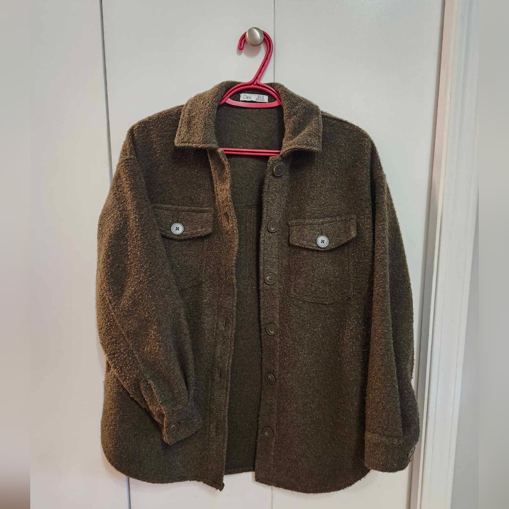 Dex Brown shacket size small